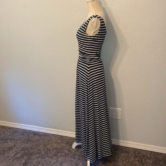 Boden Blue & White Striped Sienna Jersey Maxi Dress Size 4R - Picture 4 of 9
